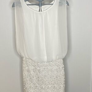 Rubber Ducky Productions, Inc. White Lace Mini Dress